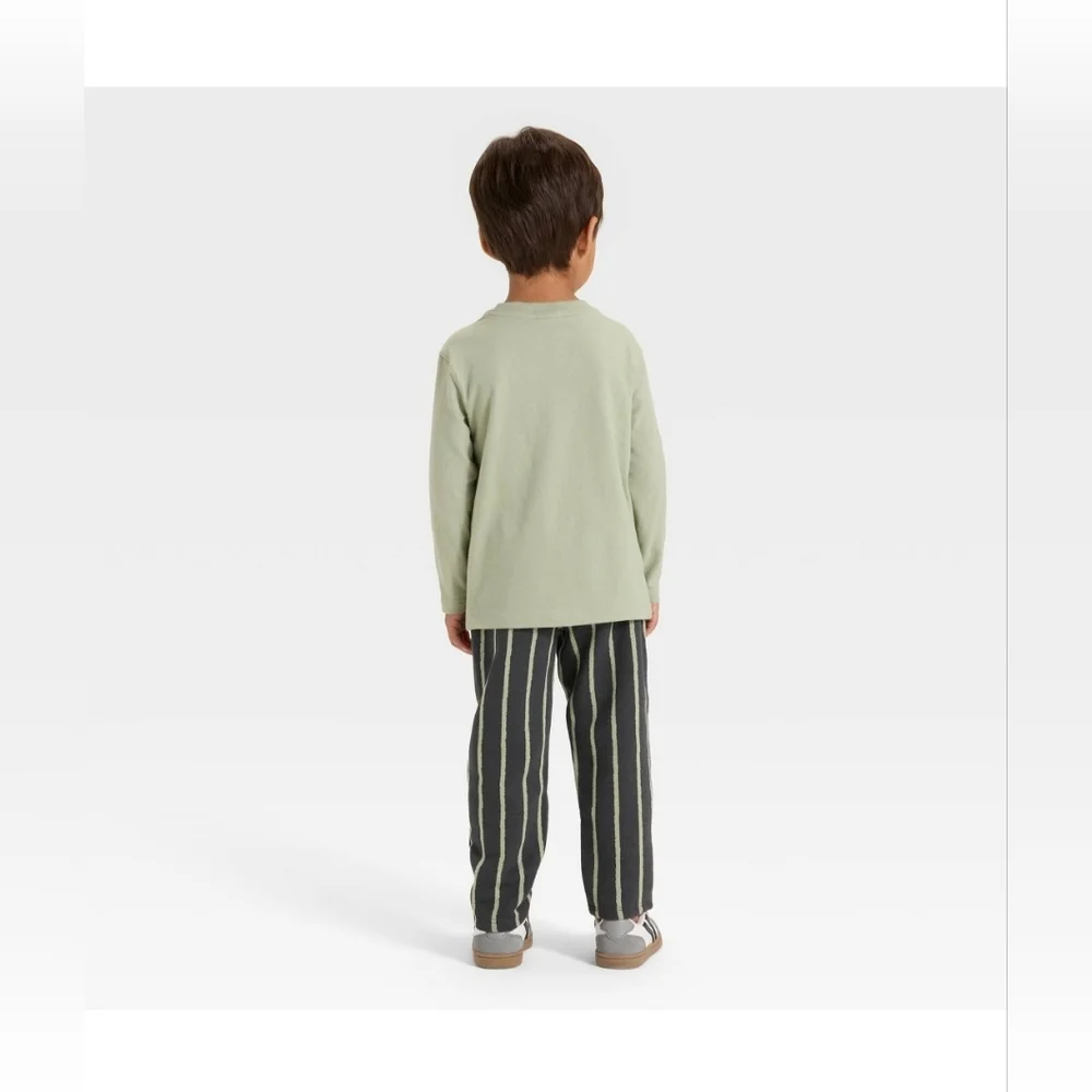 New Toddler Boys' Long Sleeve Halloween French Terry Shirt and Pants Set - Picture 3 of 5